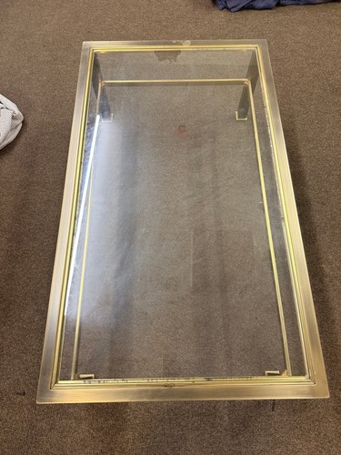 Vintage glass coffee table - glass,