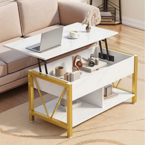 Lift top tier coffee table - lift, 2-tier