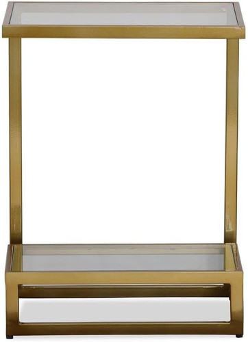 Brushed brass accent table - brass, by