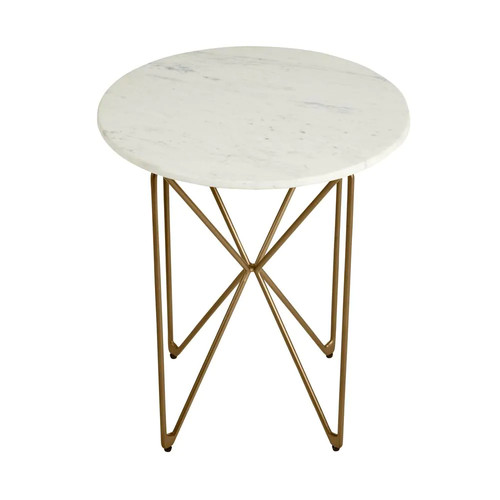 Modern round accent table with - modern,
