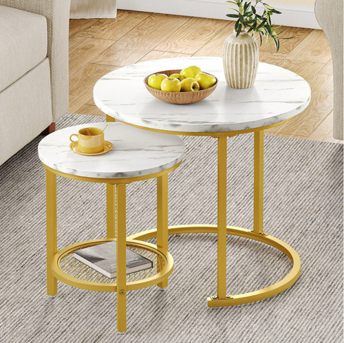 Nesting coffee tables set of - nesting,