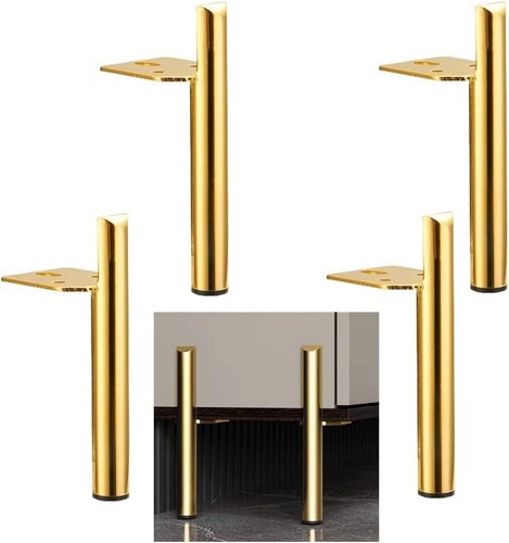 Inch furniture legs - 8, gold